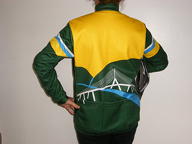 Long Sleeved Performance Road Jersey Full Zip - Back