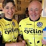 Roy Bunnell, 3rd Freewheel, receiving prize from Lowri Evans