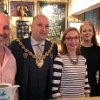Owners and staff of Cleopatra's with Andy Williams (Mayor of Wrexham BC)