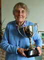 Dorothy Clift with President's Trophy.